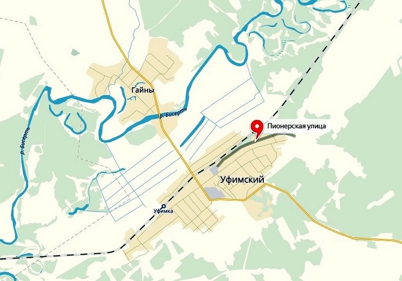 Река уфимка в уфе карта