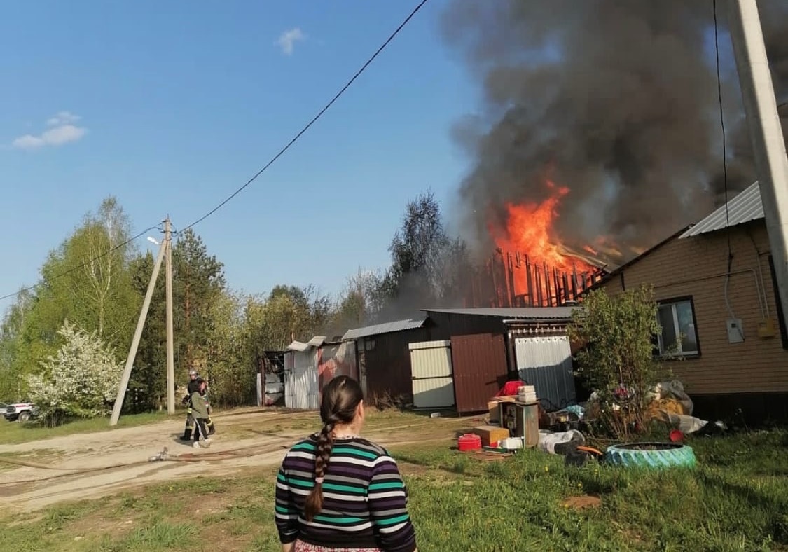 Пожар в Криулино. Благодарность соседей Красноуфимск Онлайн