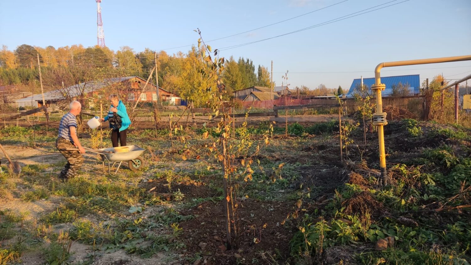 Жители улицы Карла Маркса разбили сад Красноуфимск Онлайн