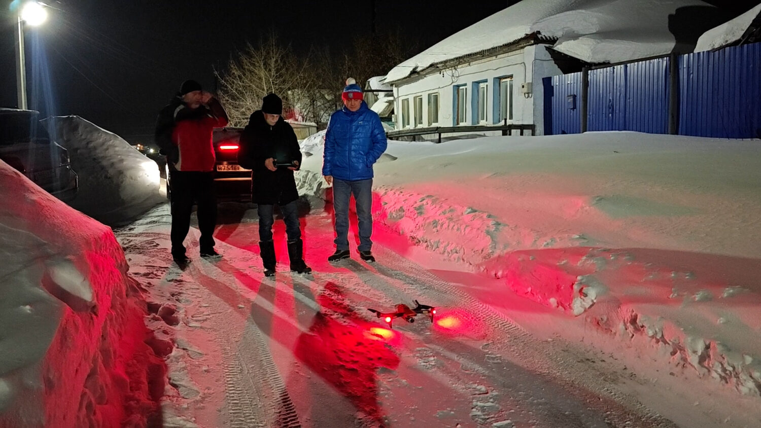 В Красноуфимске неосвещенные места выявляются с помощью квадрокоптера