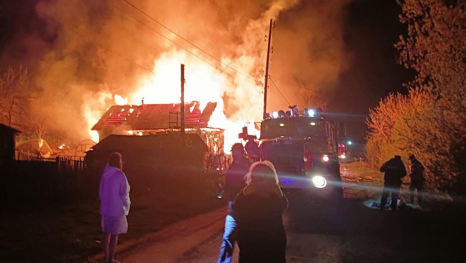 В ночном пожаре погиб житель Красноуфимска