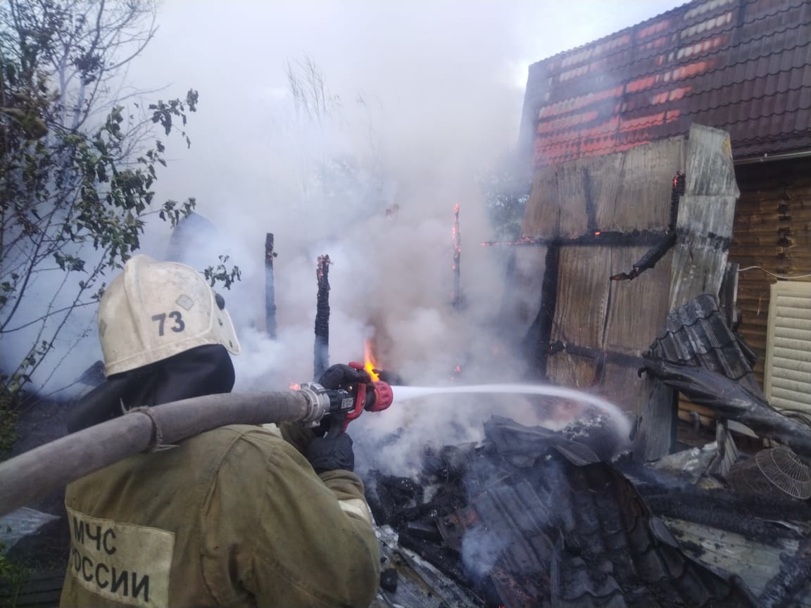 Пожар в Рябиновке